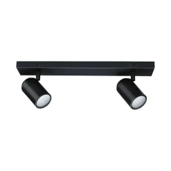 Spotlight Zyli IP44 GU10 230V max. 2x10W gradable Noir mat