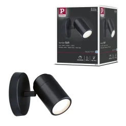 Spotlight Zyli IP44 GU10 230V max. 10W gradable Noir mat