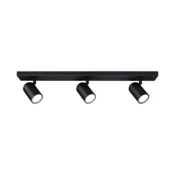 Spotlight Zyli IP44 GU10 230V max. 3x10W gradable Noir mat