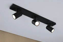 Spotlight Zyli IP44 GU10 230V max. 3x10W gradable Noir mat