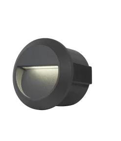 Spots à encastrer Sham LED intégrée 148lm 4.4W IP54 GoodHome gris anthracite