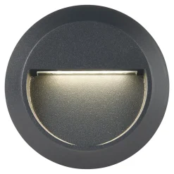 Spots à encastrer Sham LED intégrée 148lm 4.4W IP54 GoodHome gris anthracite