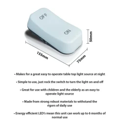 St Helens Home and Garden Veilleuse à piles facile à utiliser pour les enfants et les personnes âgées