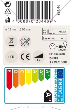 Standard 230 V Culot à ergots LED G9 300lm 3W 2700K gradable Clair