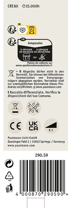 Standard 230 V LED Deco Pipe E27 520lm 5,5W 2700K gradable Satiné