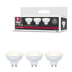 Standard 230 V Réflecteur LED GU10 Flat 37mm 3x550lm 3x4,9W 2700K gradable Blanc signal