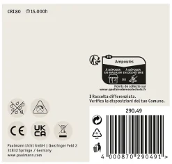 Standard 230 V Réflecteur LED R50 E14 Kit de 2 2x420lm 2x5W 2700K Argent