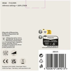 Standard 230 V Réflecteur LED QPAR111 GU10 425lm 6,5W 2700K gradable Argent