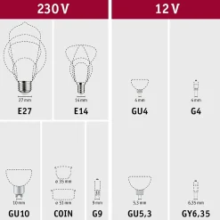 Standard 230 V Réflecteur LED QPAR111 GU10 425lm 6,5W 2700K gradable Argent