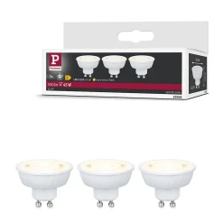 Standard 230 V Réflecteur LED GU10 Flat 37mm 3x550lm 3x4,9W 2700K Blanc signal