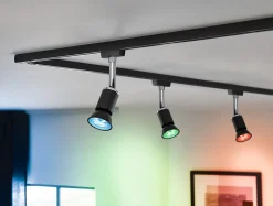 Standard 230 V Smart Home Zigbee 3.0 Réflecteur LED GU10 350lm 4,8W RGBW+ gradable Noir mat