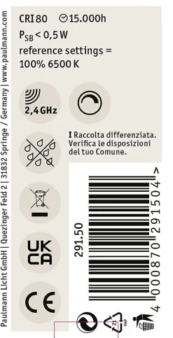 Standard 230 V Smart Home Zigbee 3.0 Sphérique LED E14 470lm 5W RGBW+ gradable Dépoli