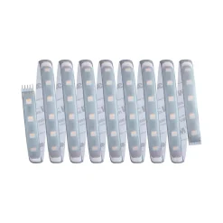 Strip LED intégré dimmable autocollant MaxLED 500 Paulmann 29W 1200lm Argent mat blanc chaud L. 3m x H.0,3 x P.0,3cm