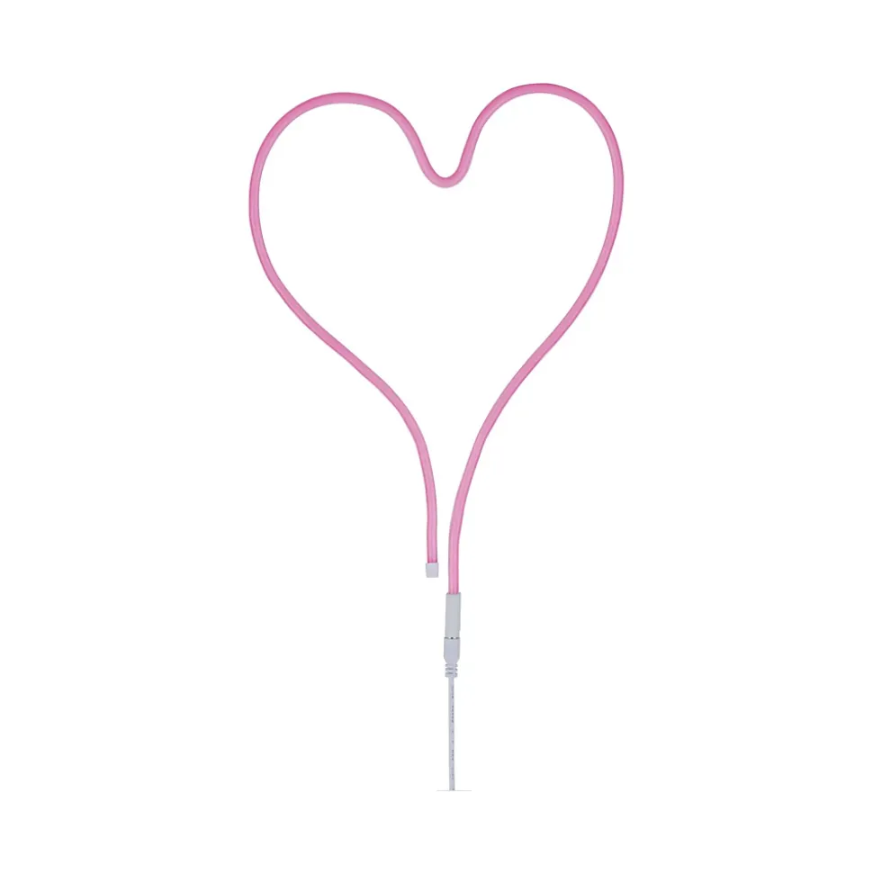 Strip USB Neon Colorflex 10lm 4,5W 5V blanc coeur rose Paulmann 1m