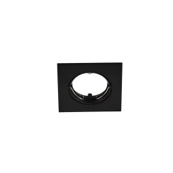 Support carré pour spot encastrable Ares IP20 ⌀8,5xH.2,8cm métal noir GoodHome