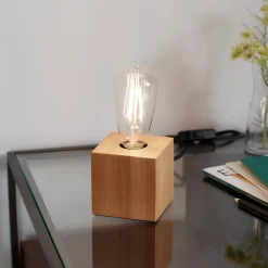 Support de lampe à poser Qausuit carré E27 IP20
