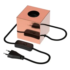 Support de lampe de table Holder cuivré E27 40W IP44 H.8,5cm Calex