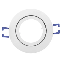 Support de spot rond blanc orientable GU10/GU5.3 IP20