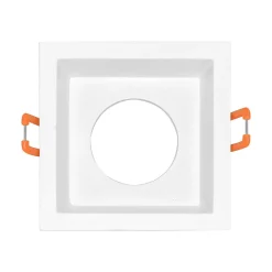 Support de spot Tetra S2 carré blanc MR16 GU10/GU5.3