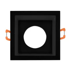 Support de spot Tetra S2 carré noir MR16 GU10/GU5.3