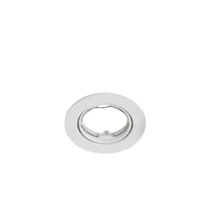 Support rond pour spot encastrable Ares IP20 ⌀8,5xH.2,8cm métal blanc GoodHome