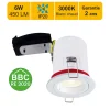 Support spot BBC IP20 + GU10 6W 450lm inclus - garantie 2 ans