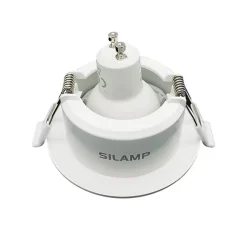 Support Spot Encastrable GU10 LED Orientable Rond BLANC - SILAMP