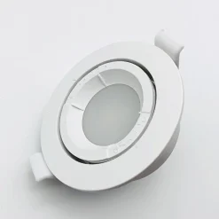 Support Spot Encastrable GU10 LED Orientable Rond BLANC - SILAMP