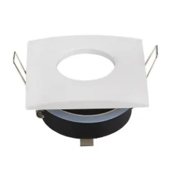 Support Spot GU10 IP65 Carré Blanc 82mm - SILAMP