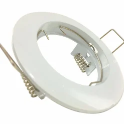 Support Spot GU10 LED Rond BLANC - SILAMP