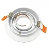 Support Spot GU10 LED Rond Blanc 110mm Orientable - SILAMP