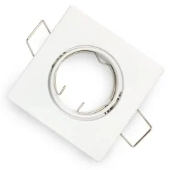 Support Spot GU10/MR16 LED Carré BLANC - SILAMP