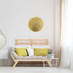 Suspension - Home Deco Factory - Moutarde - Tissée