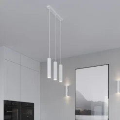 Suspension 3 Lampes Blanc pour Ampoules GU10 - SILAMP