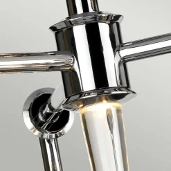 Suspension Agatha 3 lumières - Chrome poli