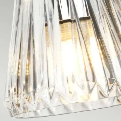 Suspension Agatha 3 lumières - Chrome poli