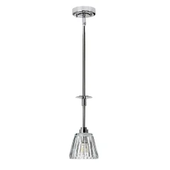 Suspension Agatha 1 lumière - Chrome poli