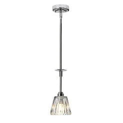 Suspension Agatha 1 lumière - Chrome poli