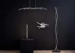 Suspension Alani LED intégrée argent