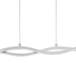 Suspension Alani LED intégrée argent