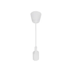 Suspension Ampoule E27 100cm Blanc Mat - SILAMP