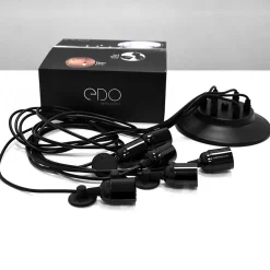 Suspension araignée Aranea 6xE27 Lampe suspendue rétro lampe araignée noire EDO777189