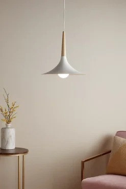 Suspension Arraqis E27 IP20 blanc 38cm