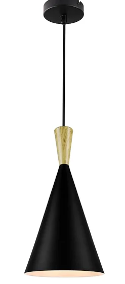 Suspension Arraqis E27 IP20 noir 19cm