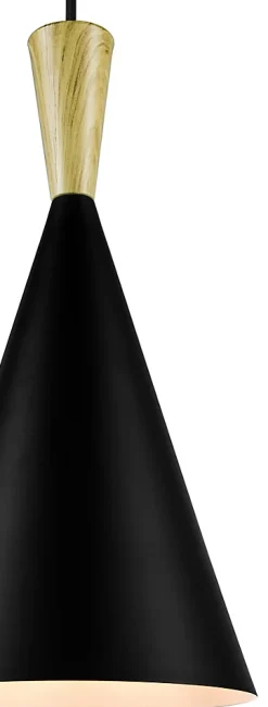 Suspension Arraqis E27 IP20 noir 19cm