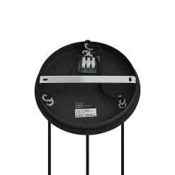 Suspension Art Déco noire avec verre fumé rond 3 lumières - Vidro