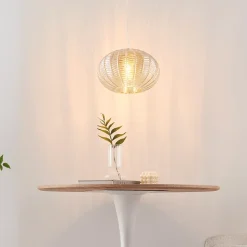 Suspension au verre ambré motifs décoratifs - Melizzo