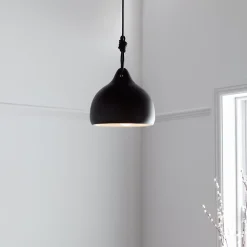 Suspension Aulavik GoodHome E27 noir