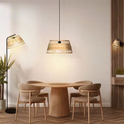 Suspension Bambou Umston Dunalux IP20 E27 40W Ø25 x H.110cm