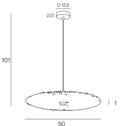 Suspension Bengale E27 60W IP20 ⌀50xH.101cm raphia coloris naturel Corep
